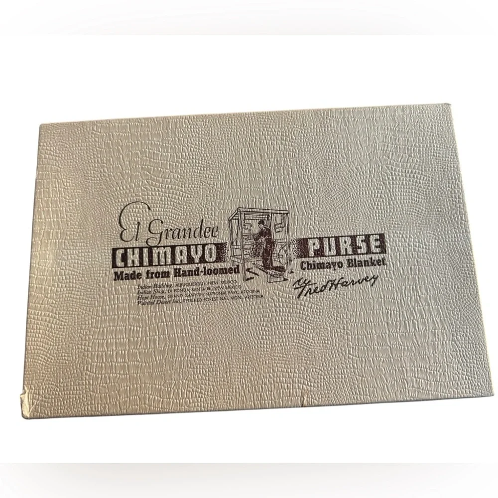 NIB‎ Vintage El Grandee Fred Harvey 100% Wool Chimayo Clutch